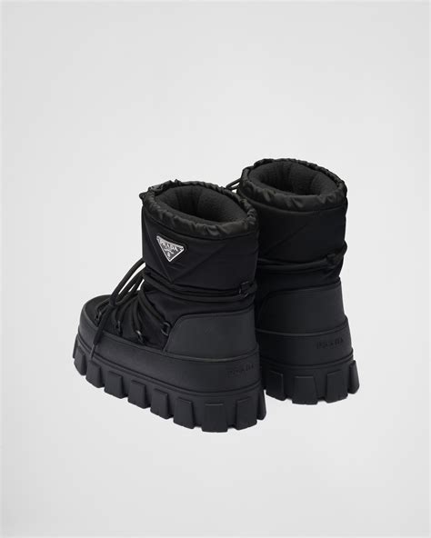 prada skii boots|Prada gabardine boots.